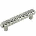 Strategic Brands 3 in. Center to Center 4 in. Polished Nickel Quilted Pull 15014
